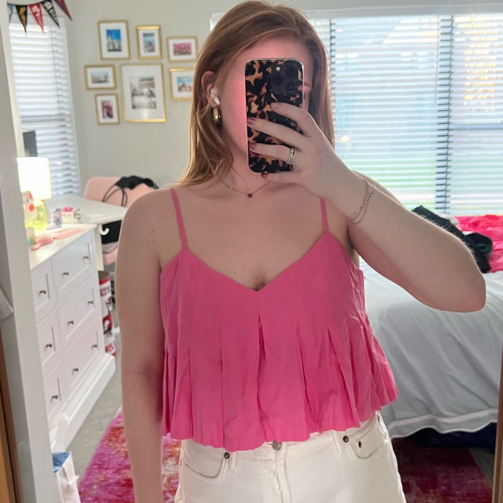 Free People Miki Set Pink Top